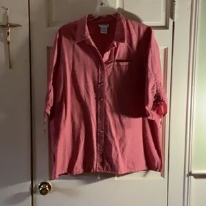 Blair Pink women’s Button-Up Shirt sz XL
